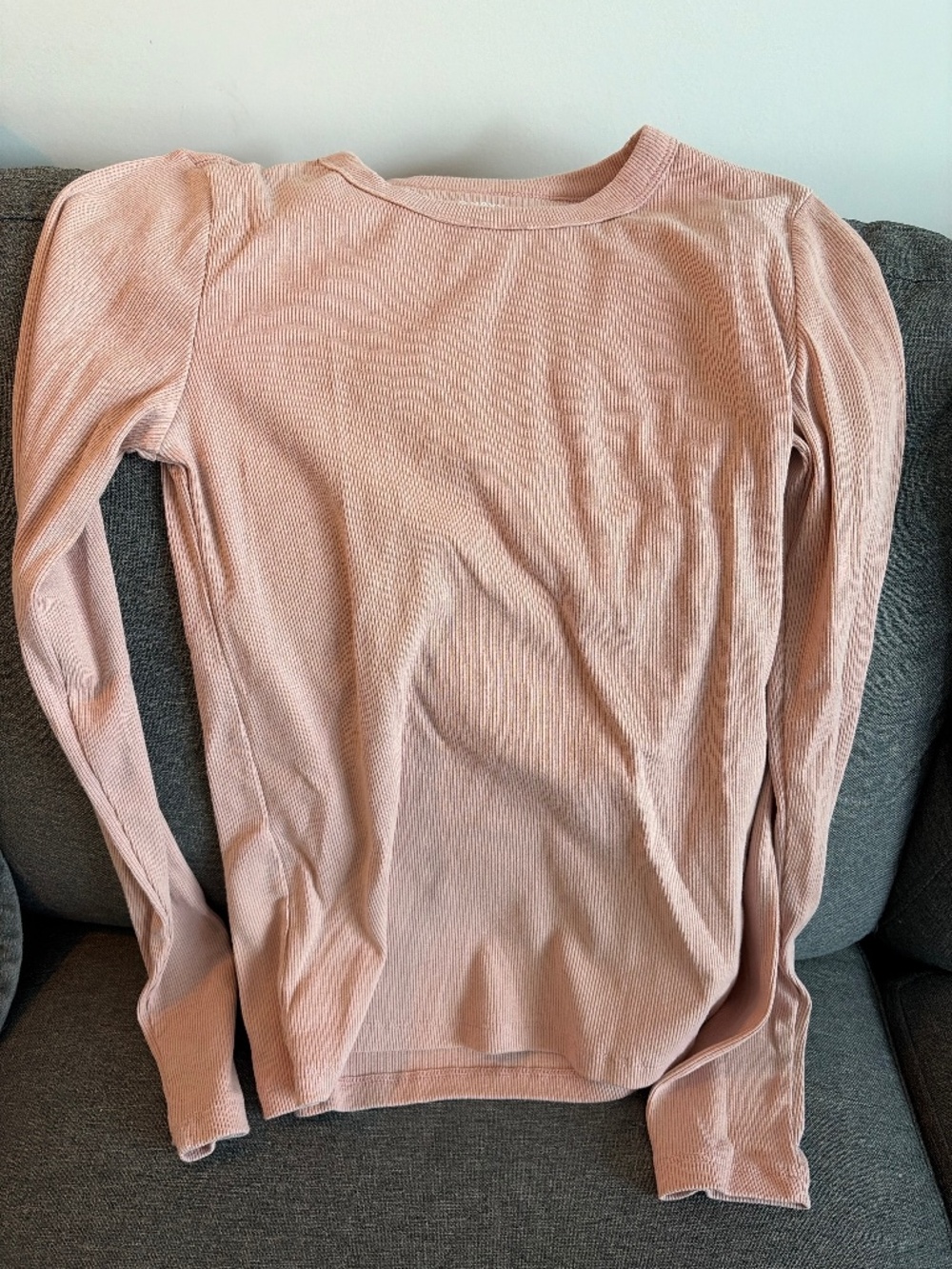 Ribbed long sleeve shirt